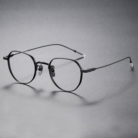 Titanium Geometric Glasses Frame 80803