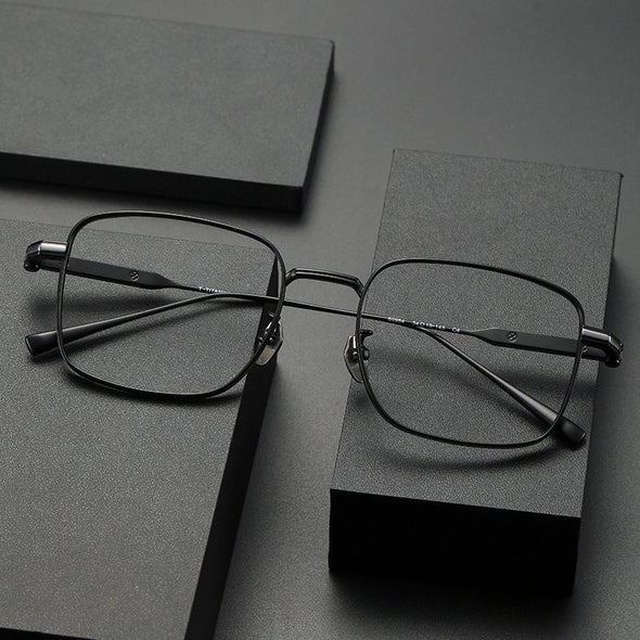 Retro Titanium Square Glasses Frame 80984