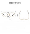 Titanium Vintage Round Eyeglasses Frames KMN01TR