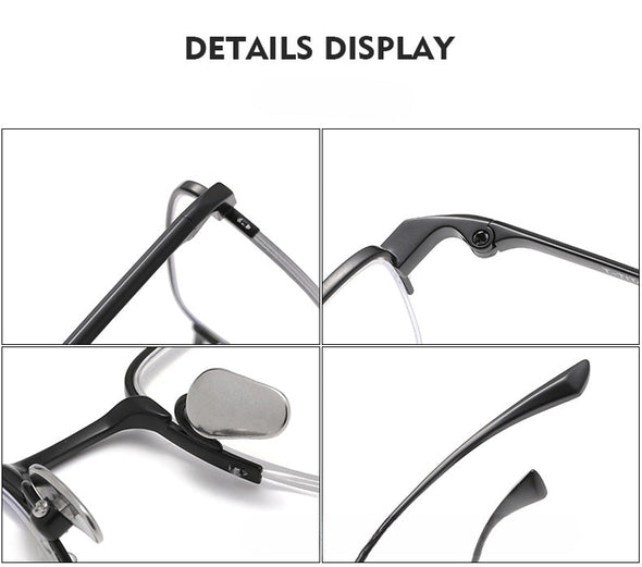 Retro Titanium Square Glasses Frame MIES