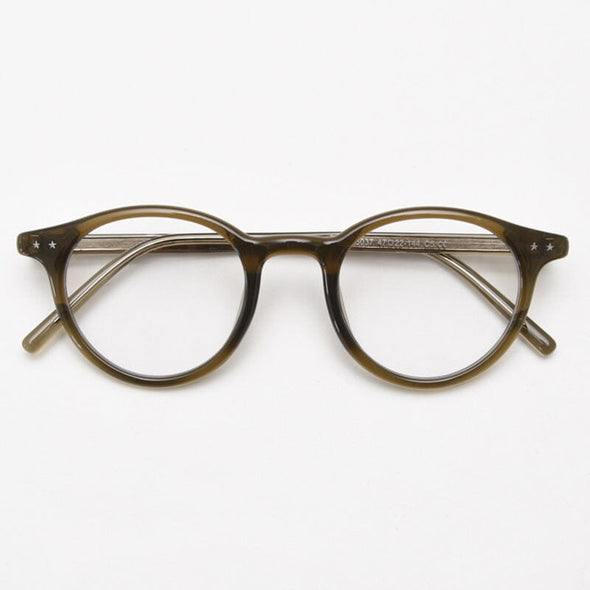 Ashlen TR90 Vintage Eyeglasses Frame With Sunglasses Clips