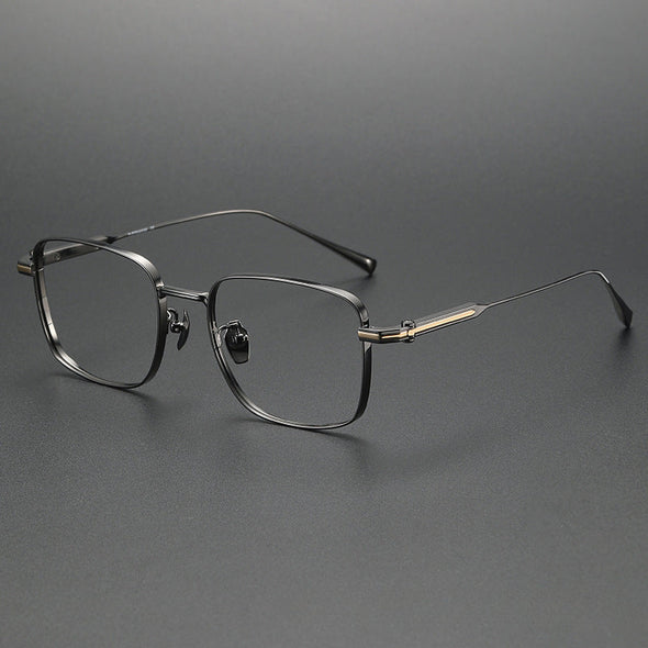 Retro Titanium Square Glasses Frame 80984