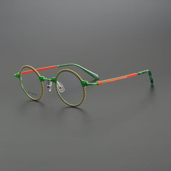 Bevin Round Titanium Glasses Frame