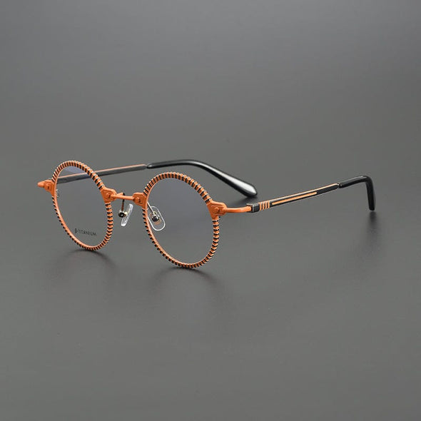 Bevin Round Titanium Glasses Frame