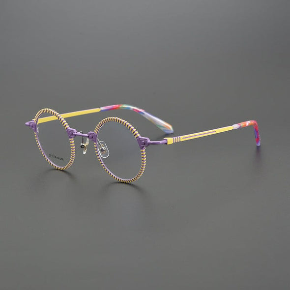 Bevin Round Titanium Glasses Frame