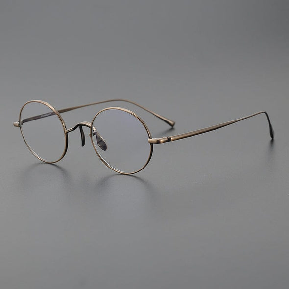 Biron Vintage Round Titanium Eyeglasses Frame