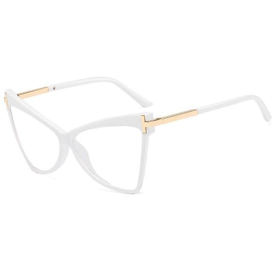 Caroline Cat Eye Clear Light Glasses