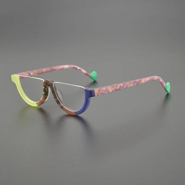 Cyd Retro Semi Circle Acetate Glasses Frame