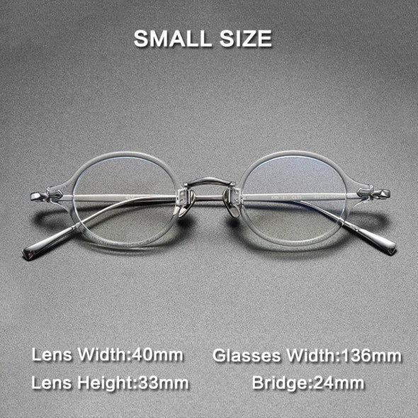 Drew Round Titanium Glasses Frame