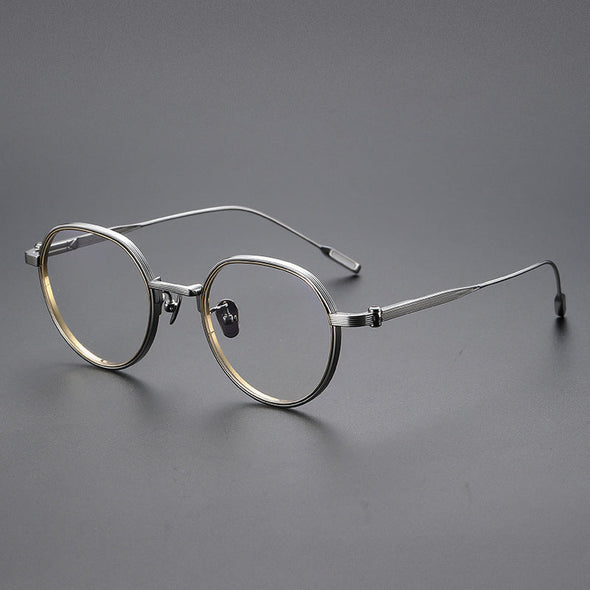Titanium Geometric Glasses Frame KV-61