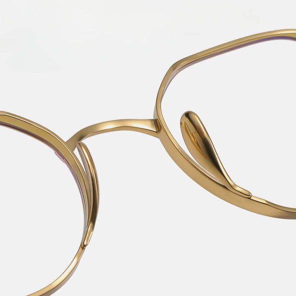 Titanium Geometric glasses Frame  KMN-9916