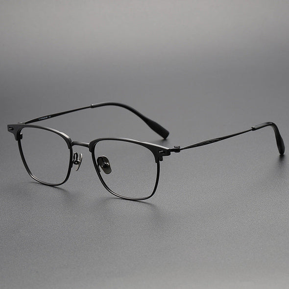 Retro Titanium Square Glasses Frame 70814