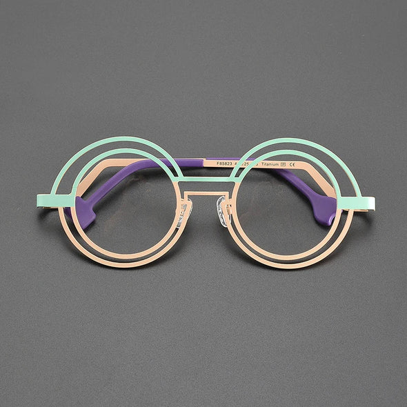 Faron Round Titanium Glasses Frame
