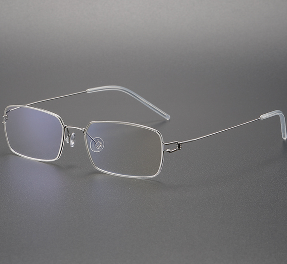 Retro Titanium Square Glasses Frame TIM