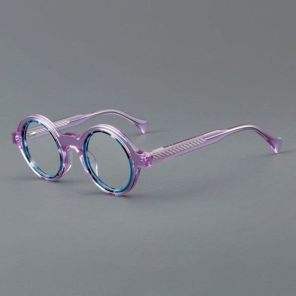 Fonda Acetate Round Retro Glasses Frame