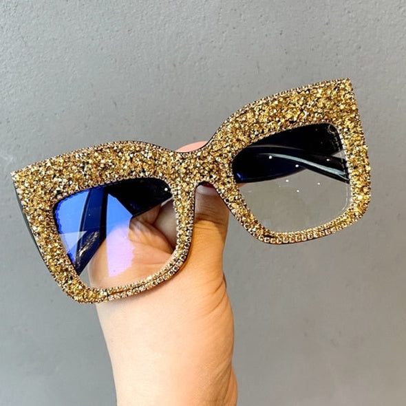 Hedda Rhinestone Oversized Eyewear