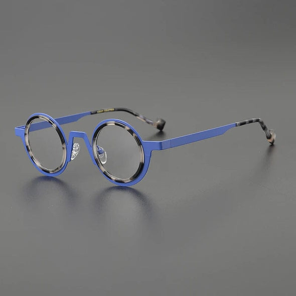 Jago Titanium Acetate Round Glasses Frame