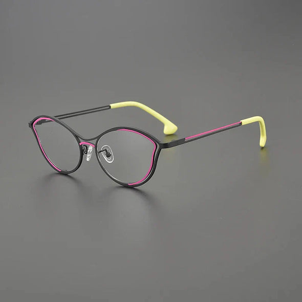 Jeanie Cat Eyes Titanium Glasses Frame