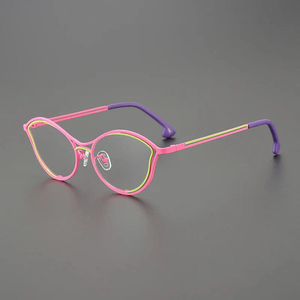 Jeanie Cat Eyes Titanium Glasses Frame