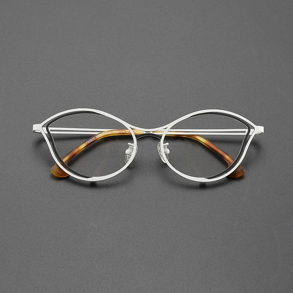 Jeanie Cat Eyes Titanium Glasses Frame