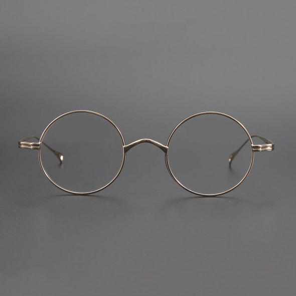 Monroe Titanium Round Glasses Frame