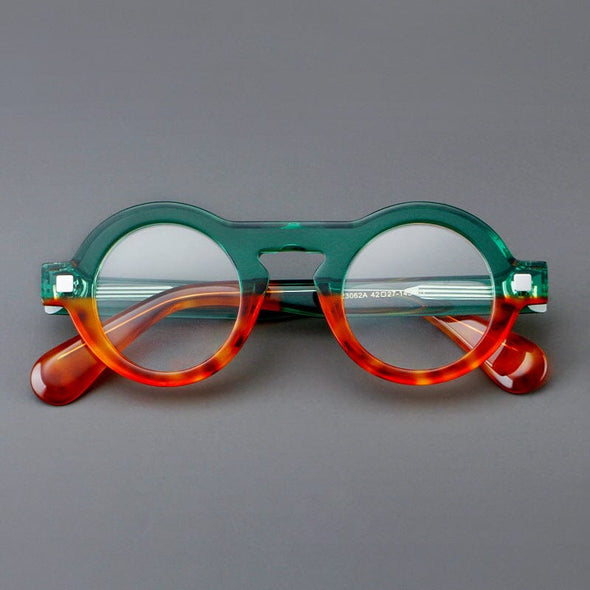 Odo Acetate Round Retro Glasses Frame