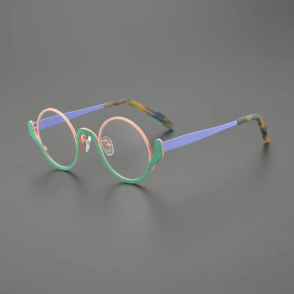 Ollie Small Round Titanium Glasses Frame