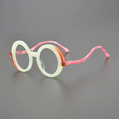 Pax Retro Round Acetate Glasses Frame