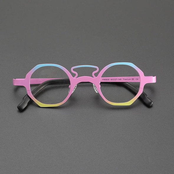 Rich Retro Titanium Optical Glasses Frame