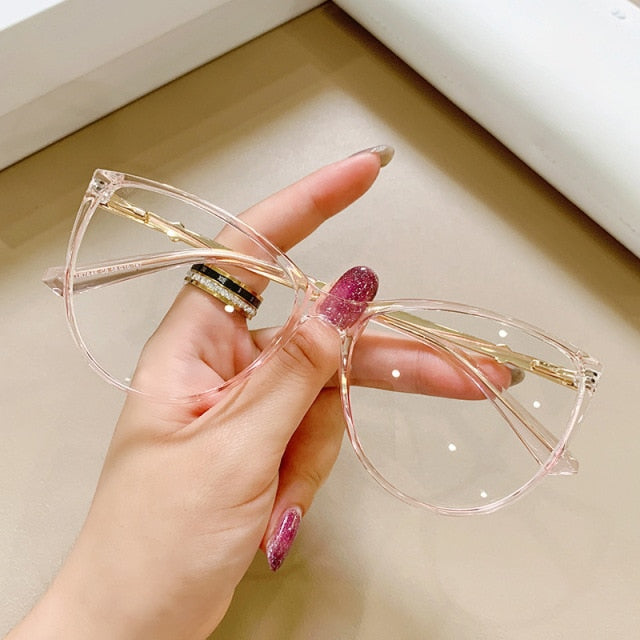 Winni Transparent Fashion Cat Eye Glasses Frame – Nektom Watches