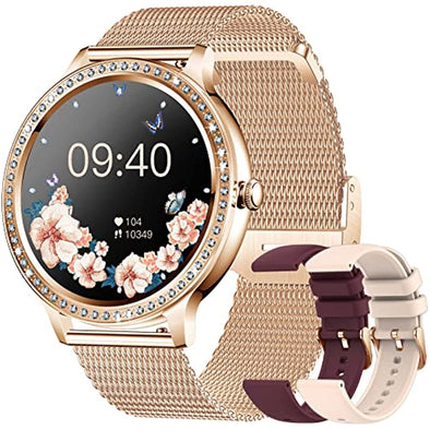 NEKTOM 1.32'' Full Touch Life Waterproof Fashion Heart Rate Lady Smartwatch i70