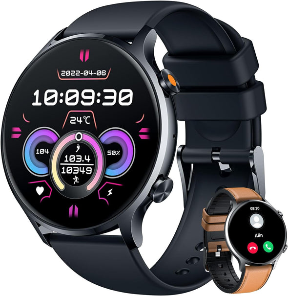 NEKTOM Fitness Watch with Phone Function Waterproof QS40 Smartwatch