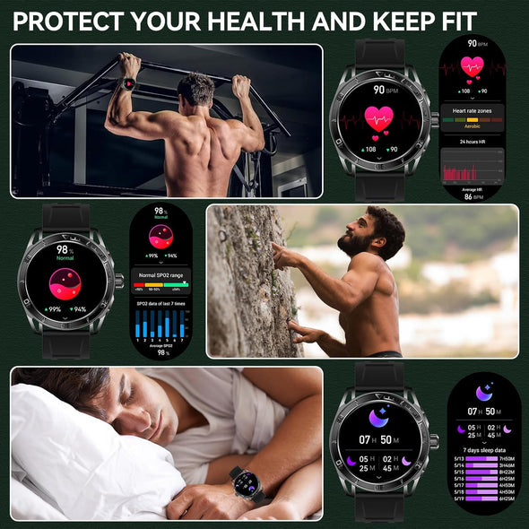 NEKTOM HD30 Military Smart Watch Outdoor Tactical Fitness Tracker