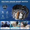 NEKTOM EW5 Military Smartwatch Men Bluetooth Call Answer Handsfree Smartwatch