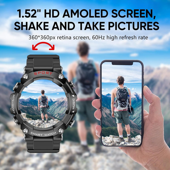 NEKTOM T96 Smart Watch with TWS Earbuds Touch Screen