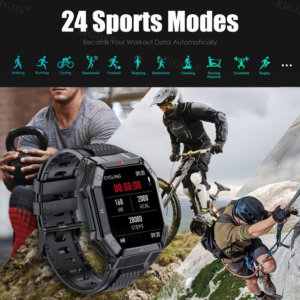NEKTOM Waterproof Fitness Tracker Bluetooth Call Smart Watch K55