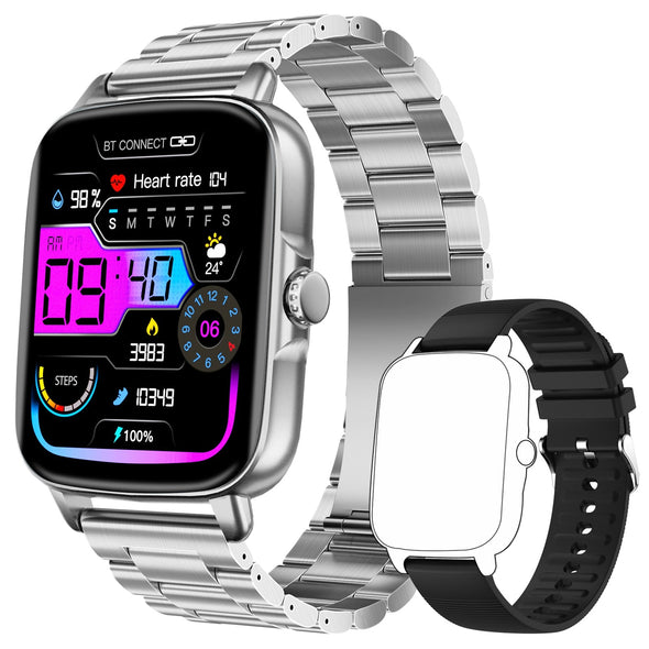 NEKTOM Bluetooth Smart Watch Fitness Tracker Waterproof Heart Rate KT59