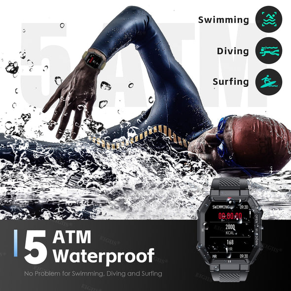 NEKTOM Waterproof Heart Rate Sport Swimming Smart Watch KE1