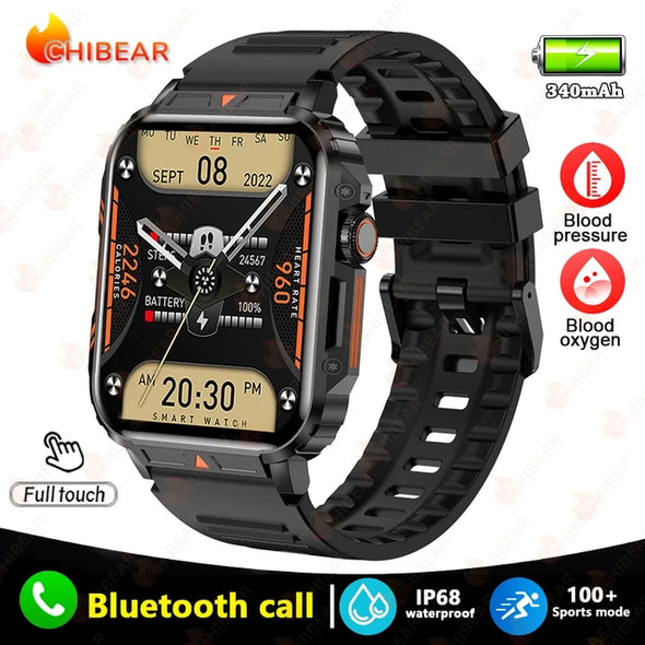 NEKTOM Military GPS Track Weather AI Voice Waterproof SmartWatch  L81