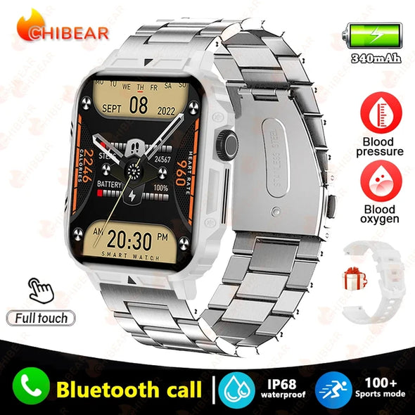 NEKTOM Military GPS Track Weather AI Voice Waterproof SmartWatch  L81