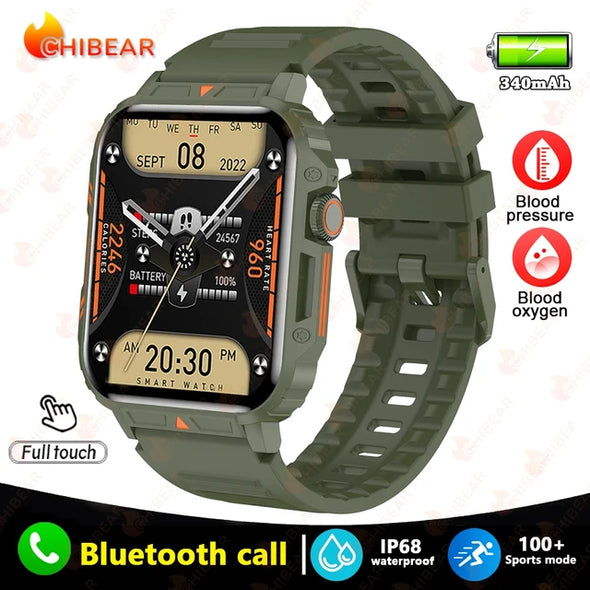 NEKTOM Military GPS Track Weather AI Voice Waterproof SmartWatch  L81