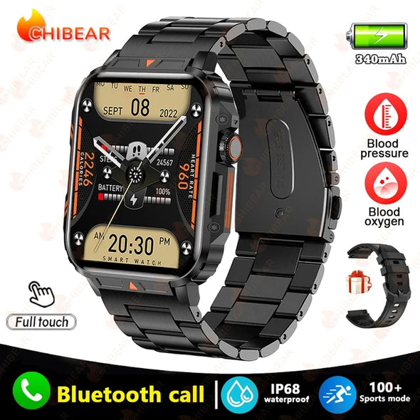 NEKTOM Military GPS Track Weather AI Voice Waterproof SmartWatch  L81