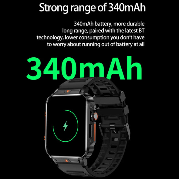 NEKTOM Military GPS Track Weather AI Voice Waterproof SmartWatch  L81