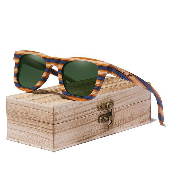 Nektom - Nektom C5925 Wood Handmade Sunglasses