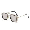 Nektom - Men's Vintage Steampunk Retro Metal Square Sunglasses