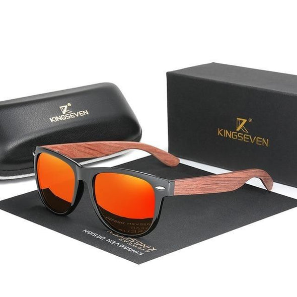 Nektom - Nektom B5789 Wood Handmade Sunglasses