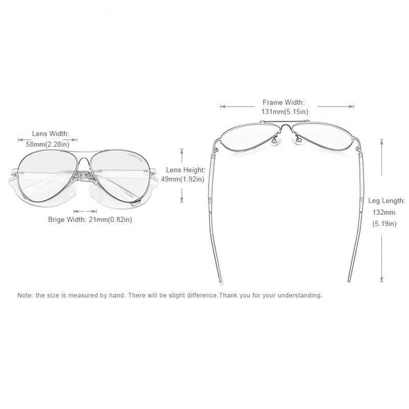 Nektom - Men's Titanium Alloy Men's Polarized Sunglasses